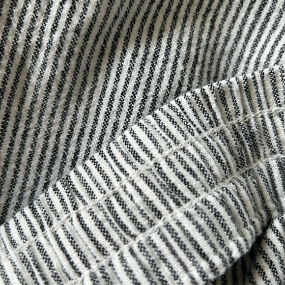 J Crew Striped Cuffed Linen Cotton Pull-on Pants w Pockets Sz 14 w MEASUREMENTS! - Picture 16 of 16